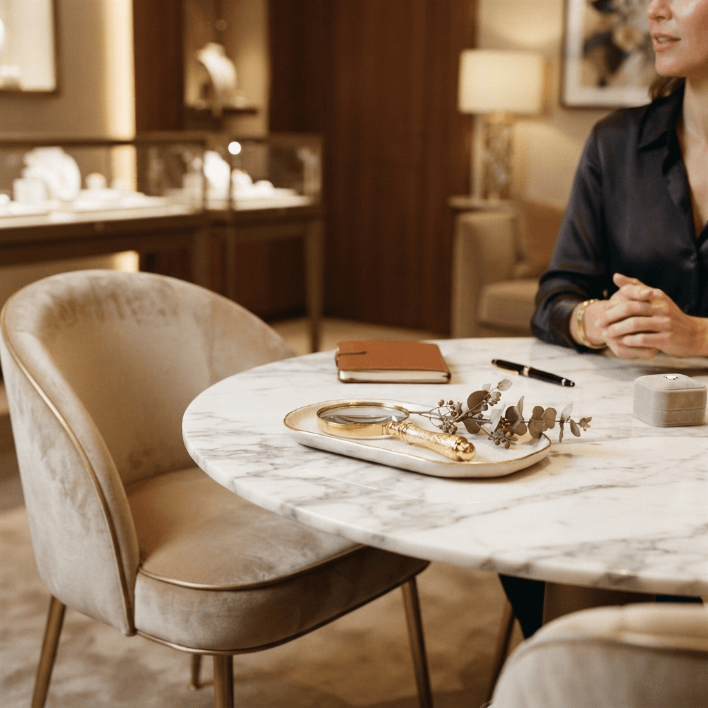 Personal jewellery consultation at OVIYAM JEWELS